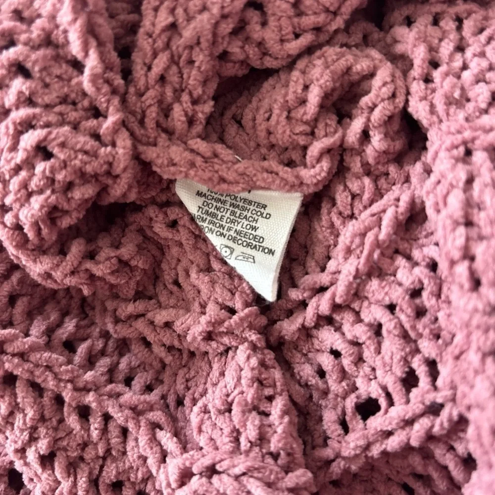 Simply Southern Mauve Cable Knit Sweater